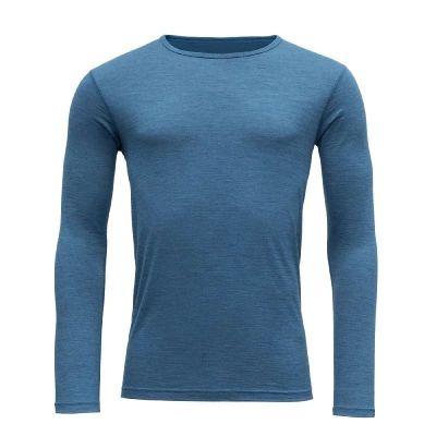Devold Breeze Merino 150 Shirt Man Blue Melange - XXL