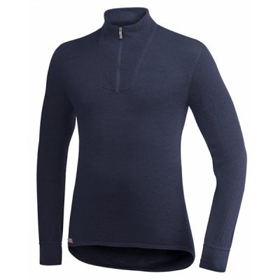Woolpower Zip Turtleneck 400 Dark Navy - XXXL