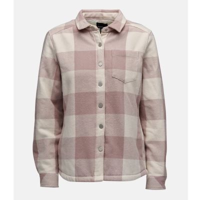 Black Diamond W Project Lined Flannel Pale Mauve/Off White Plaid - XS