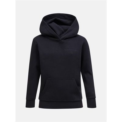Peak Performance Jr Original Small Logo Hood Black - 140 cl