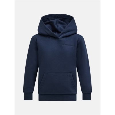 Peak Performance Jr Original Small Logo Hood Blue Shadow - 140 cl