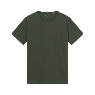 KnowledgeCotton Apparel Tee With Flaglabel Forrest Night - L, kuva 1 / 1