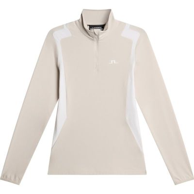 J.Lindeberg Mae Quarter Zip MidLayer Moonbeam - L