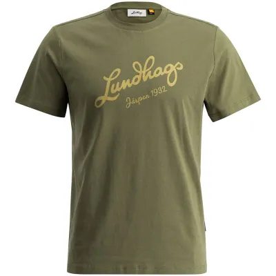 Lundhags Järpen Logo T-Shirt M Pine Green - S, kuva 1 / 1