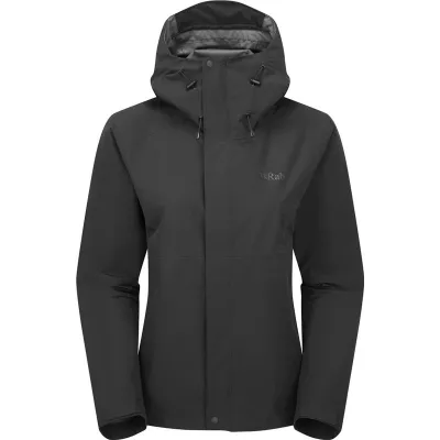 Rab Downpour Jacket Wmns Black - 8, kuva 1 / 1