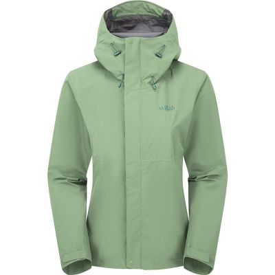 Rab Downpour Jacket Wmns Fig Green - 14