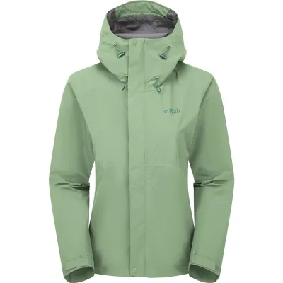 Rab Downpour Jacket Wmns Fig Green - 14, kuva 1 / 1