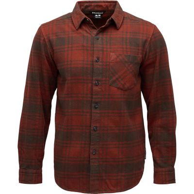 Black Diamond M Project Flannel Basalt-Iron Red Plaid - S