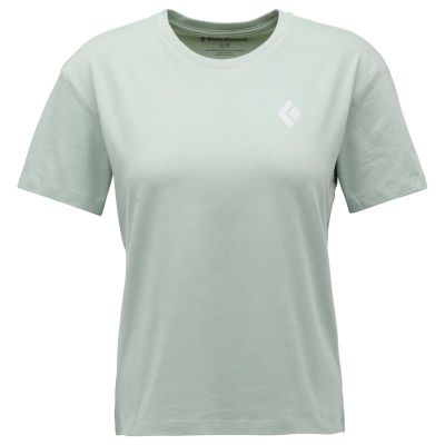 Black Diamond W Heritage Badge Ss Tee Agave - L