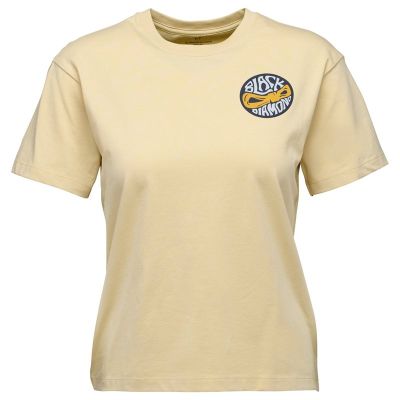 Black Diamond W Rope Badge Ss Tee White Oak - L