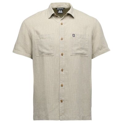 Black Diamond M Scenic Route Ss Shirt Pine Smoke-Chalk - S