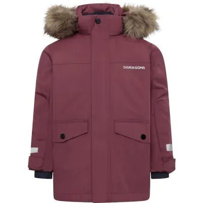 Didriksons Bjärven Kids Parka 4 Anemon Red - 110 cl, kuva 1 / 1