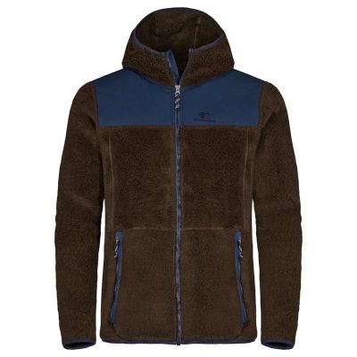 Elevenate M Glacier Pile Hood Shiitake Brown - L