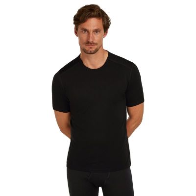 Icebreaker 200 Oasis SS Crew Top Men Black - L