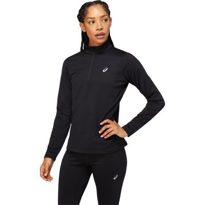 Asics Core Ls 1/2 Zip Winter Top Women Performance Black - S