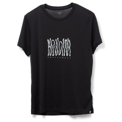 Houdini W's Tree Message Tee True Black / Wave - M