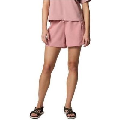 Columbia W Granite Point Knit Short 5 Inch Eraser Pink - L