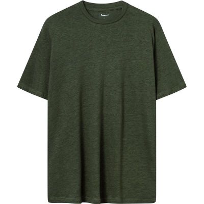 KnowledgeCotton Apparel Linen T-Shirt Forrest Night - XL