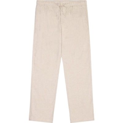 KnowledgeCotton Apparel Fig Loose Linen Pants Light Feather Gray - S