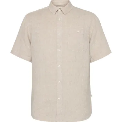 KnowledgeCotton Apparel Regular Linen SL Shirt Light Feather Gray - S, kuva 1 / 1