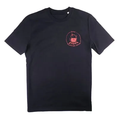 Lemmel Kaffe T-Shirt Relaxation Station Black - S, kuva 1 / 1