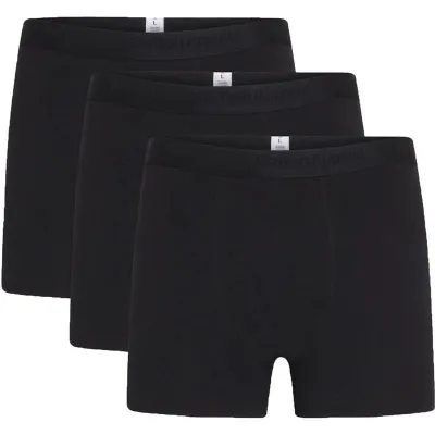 KnowledgeCotton Apparel Anker 3-Pack Underwear Black Jet - L, kuva 1 / 1