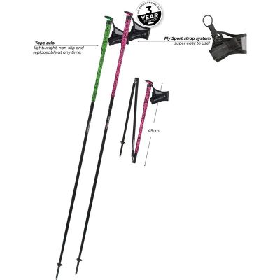 Komperdell Fxp Carbon Ultra Grön - 135 cm