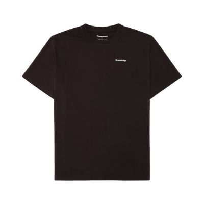 KnowledgeCotton Apparel SOS Regenerative Organic Cotton Back Print T-shirt Chocolate Torte - L