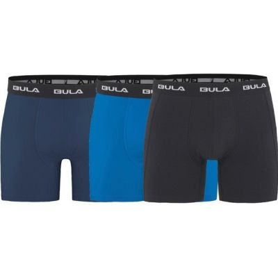 Bula Runko 3pk Boxers musta/elinsininen/laivasto - XL