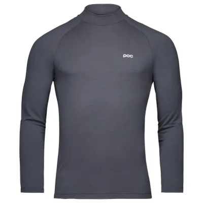 POC M's Layer Merino Mock Neck Jersey Sylvanite Grey - XL, kuva 1 / 1