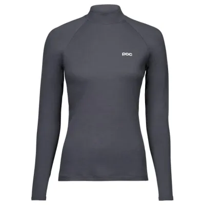 POC W's Layer Merino Mock Neck Jersey Sylvanite Grey - XL, kuva 1 / 1