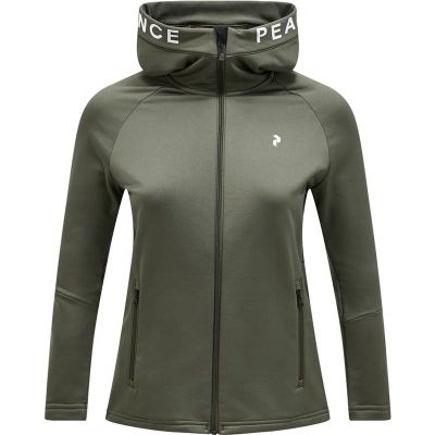 Peak Performance W Rider Zip Hood Pine Needle/Pine Needle - L