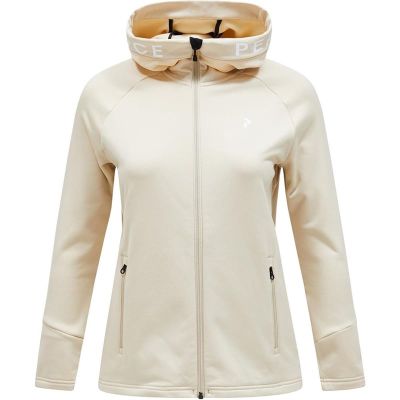 Peak Performance W Rider Zip Hood Sand Fog/Sand Fog - L