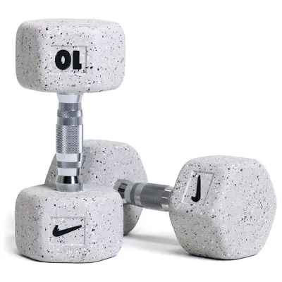 Nike Strength Grind Dumbbell Pair, Hantlar Gummi - 10 kg