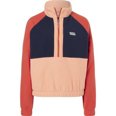 Marmot Wm's Retro Rocklin 1/2 Zip Fresh Apricot/Arctic Navy/Ginger Bl - XL
