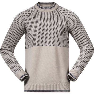 Bergans Alvdal Wool Jumper Men Sandstone/Navy Blue - XXL