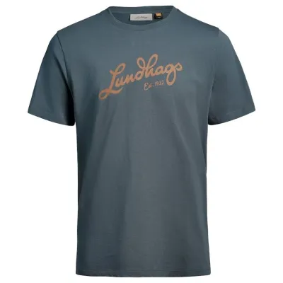 Lundhags Järpen Logo T-shirt M Dk Sky Blue - M, kuva 1 / 1