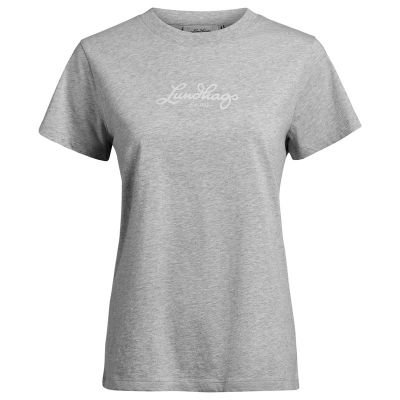 Lundhags Järpen Logo T-shirt W Light Grey Melange - S