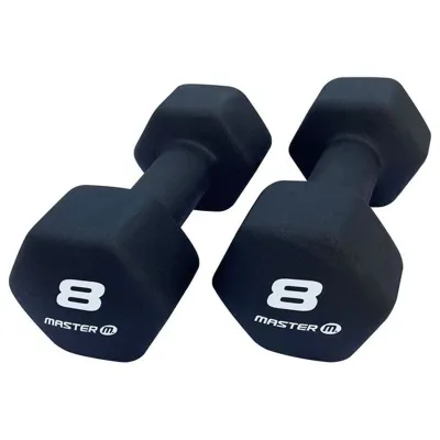 Master Fitness Neoprenhantlar i par, Hantlar Neoprene - 8 kg