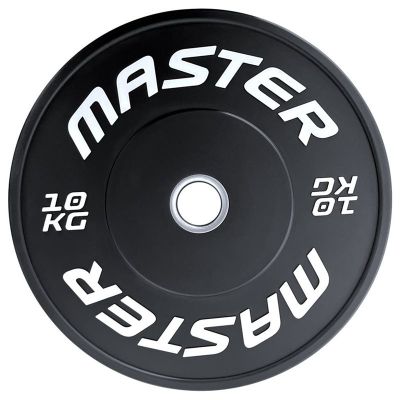 Master Fitness Bumperplate, Viktskivor bumper - 10 kg