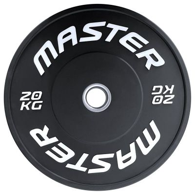 Master Fitness Bumperplate, Viktskivor bumper - 20 kg
