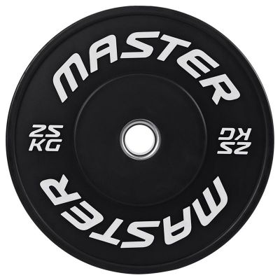 Master Fitness Bumperplate, Viktskivor bumper - 25 kg