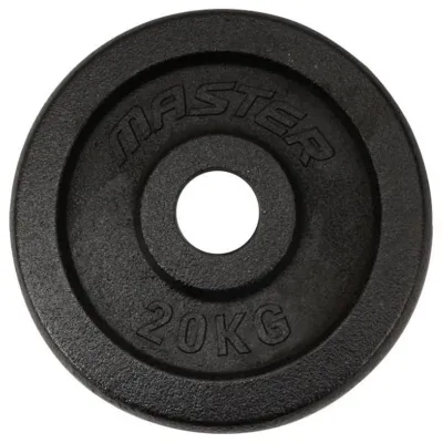 Master Fitness Skolvikt 30 mm, Viktskivor järn - 20 kg