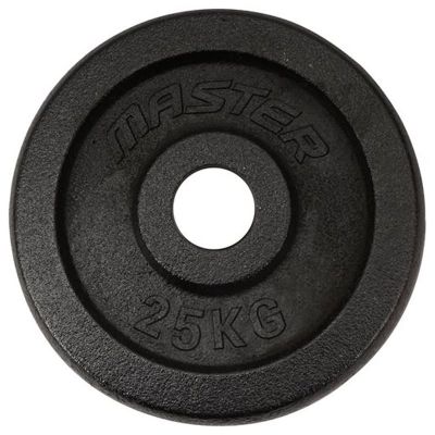 Master Fitness Skolvikt 30 mm, Viktskivor järn - 25 kg
