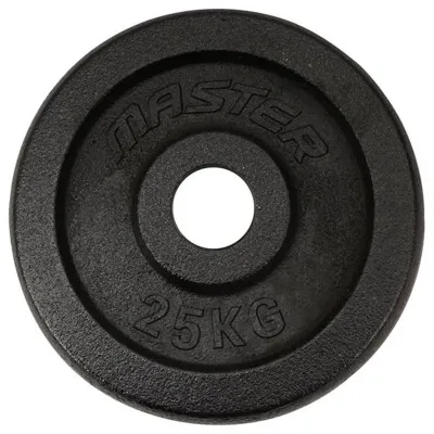 Master Fitness Skolvikt 30 mm, Viktskivor järn - 25 kg