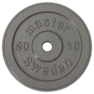 Master Fitness Skolvikt 25 mm, Viktskivor järn - 20 kg
