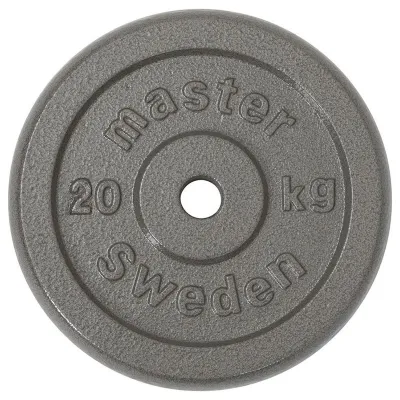 Master Fitness Skolvikt 25 mm, Viktskivor järn - 20 kg