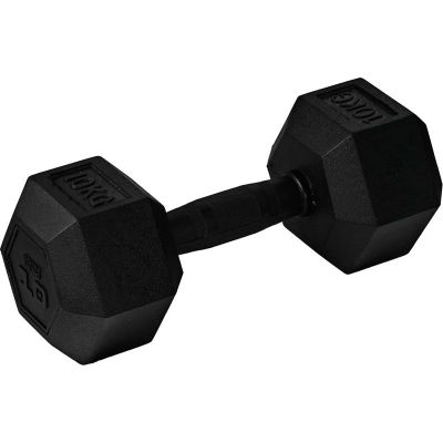 Master Fitness Nero Rubber Coated Hex, Hex hantlar - 10 kg