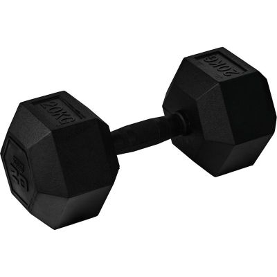 Master Fitness Nero Rubber Coated Hex, Hex hantlar - 20 kg