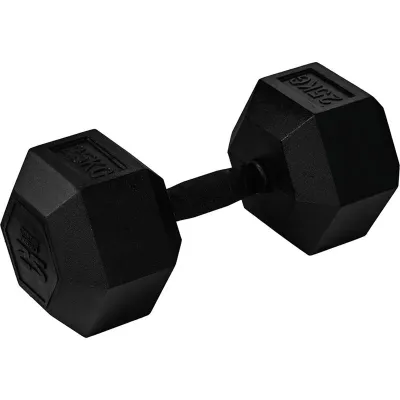 Master Fitness Nero Rubber Coated Hex, Hex hantlar - 25 kg